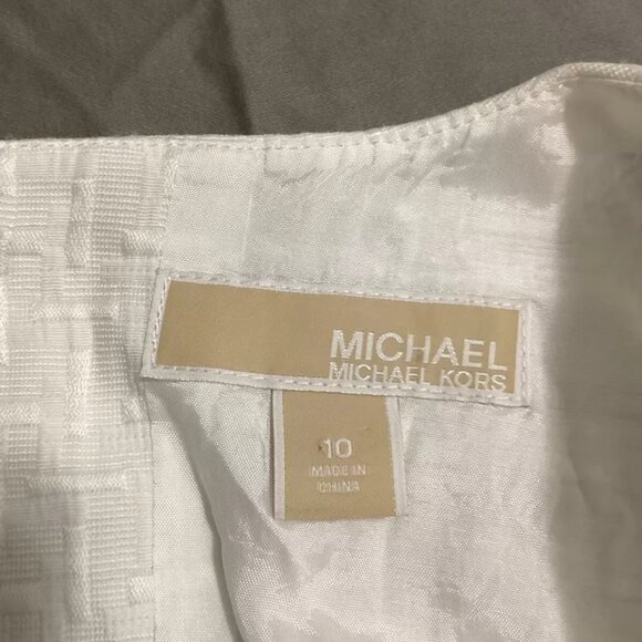 Michael Michael kors dress size 10 women’s sleeveless white - Picture 6 of 12
